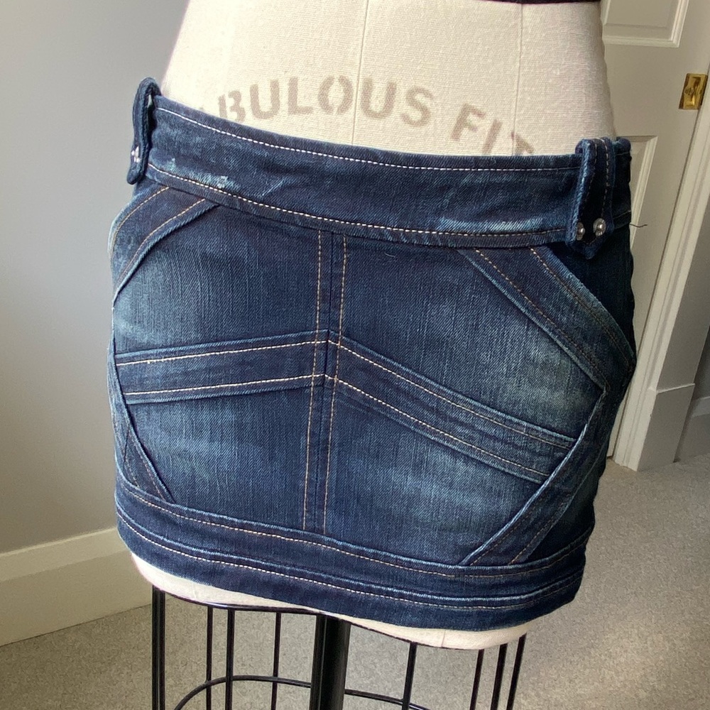Armani Exchange A/X Denim Mini Skirt NEW